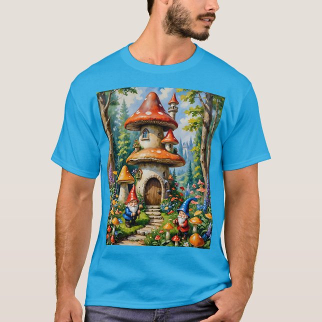 Mushroom Gnome Cottagecore T-Shirt (Front)