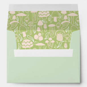 Mushroom Green Cream Envelope