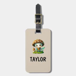 Mushroom Guardian Custom Colourful Bag Backpack Luggage Tag