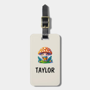 Mushroom Guardian Custom  Colourful Bag Backpack Luggage Tag