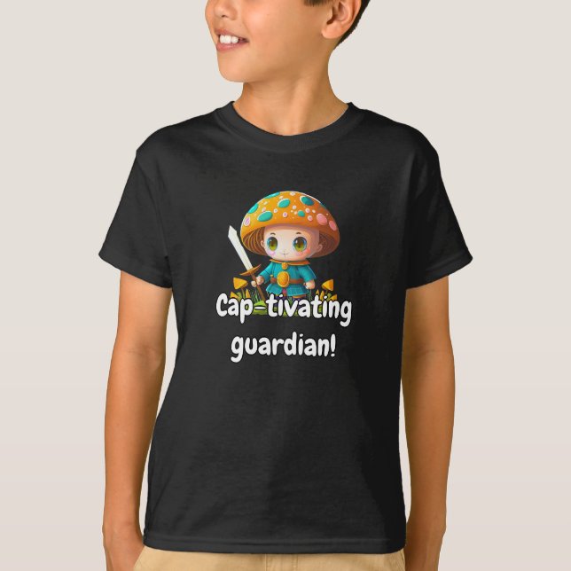 Mushroom Guardian Fun Cool Unique Best Stylish Kid T-Shirt (Front)