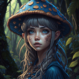 Mushroom Gypsy woman v10 Tissue paper