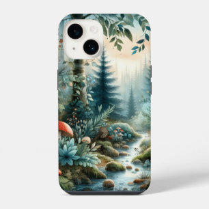 Mushroom Hollow Nature Forest Creek iPhone 14 Case