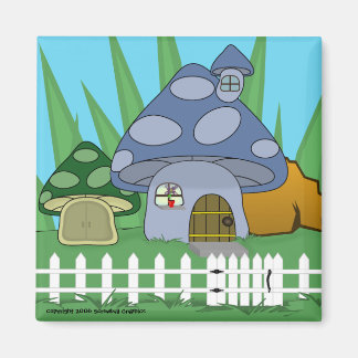 Mushroom House Magnet