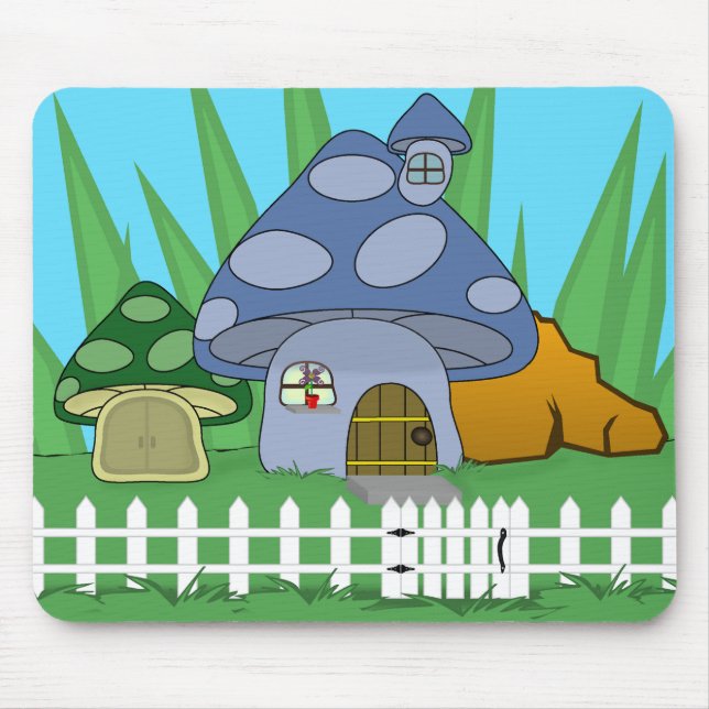 Mushroom House Mousepad (Front)