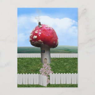 Mushroom House Postcard