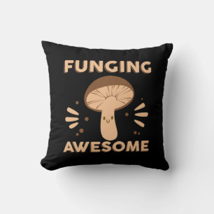 Mushroom Hunter Funginf Awesome Cushion