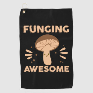 Mushroom Hunter Funginf Awesome Golf Towel