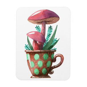 Mushroom Hunter Mushrooms In A Cup Magnet