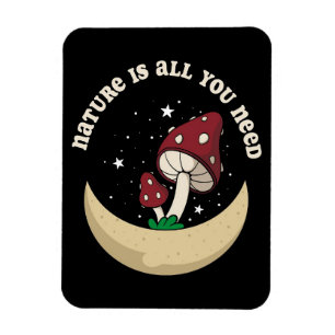 Mushroom Hunter Nature Is All You Need Magnet