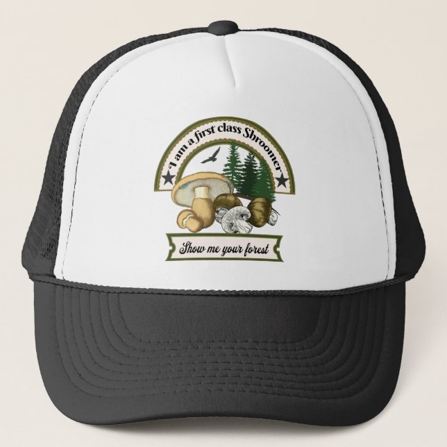 Mushroom Hunter Trucker Hat (Front)