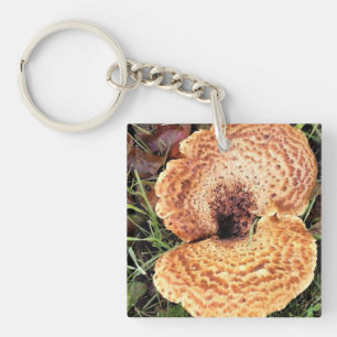 Mushroom in the Forest Key Ring