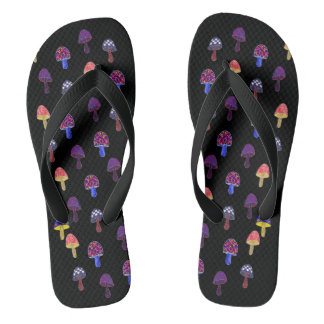 Mushroom in Wonderland  Flip Flops