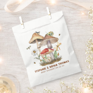 Mushroom & Insects Baby Shower Favour Bag   Woodla