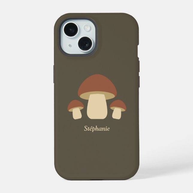 Mushroom iPhone 15 Case (Back)