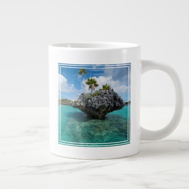 Mushroom Islets In Fiji Large Coffee Mug (Right)