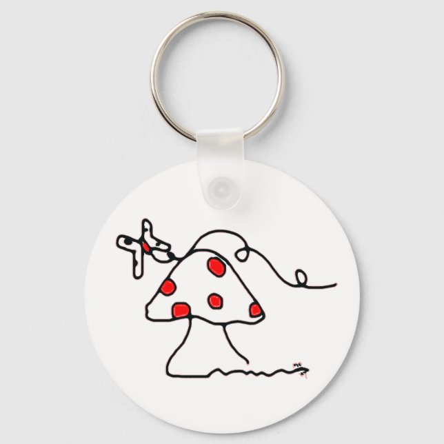 mushroom key ring (Front)