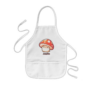 mushroom kids apron