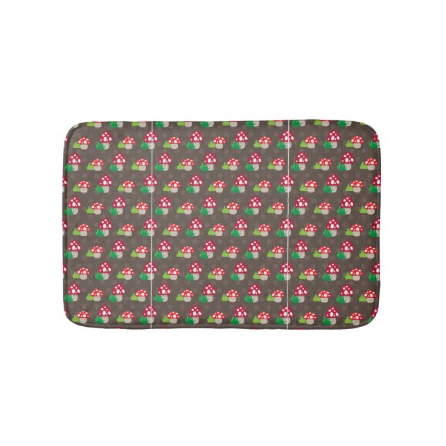 mushroom kids pattern bath mat (Front)