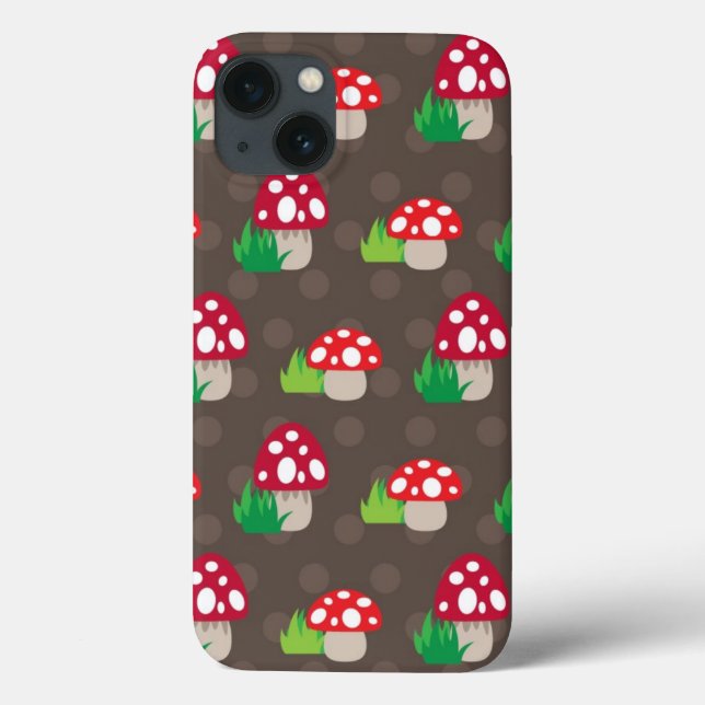 mushroom kids pattern Case-Mate iPhone case (Back)