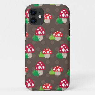 mushroom kids pattern iPhone 11 case
