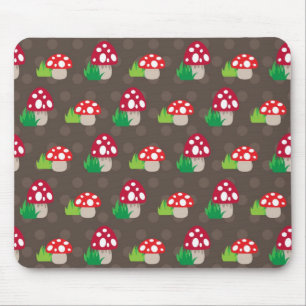 mushroom kids pattern mouse mat
