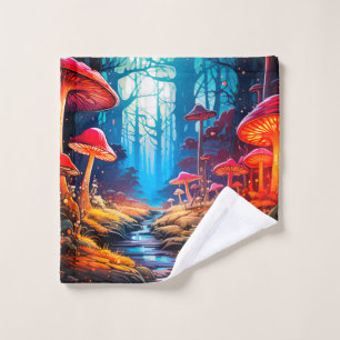 Mushroom Land Wash Cloth