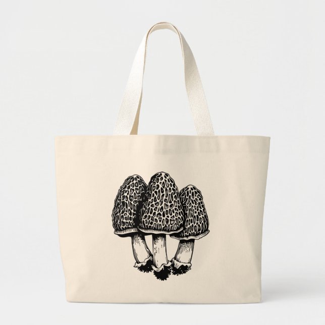  Mushroom  Large Tote Bag (Front)