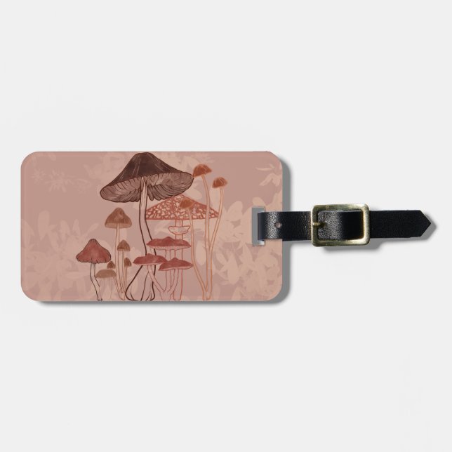 Mushroom Love Classic Luggage Tag (Front Horizontal)