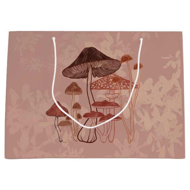 Mushroom Love Large Gift Bag (Front)
