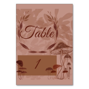 Mushroom Love Table Number