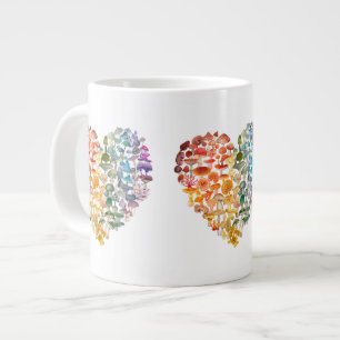 Mushroom Lovers - Rainbow Heart Specialty Mug