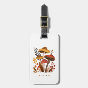Mushroom Luggage Tag