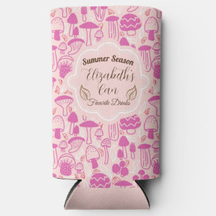 Mushroom Magenta Pink Cooler