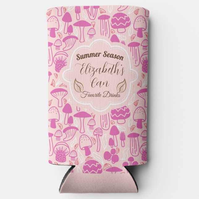 Mushroom Magenta Pink Cooler (Front)