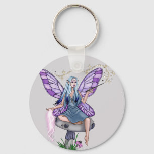 Mushroom Magic Fairy Key Ring