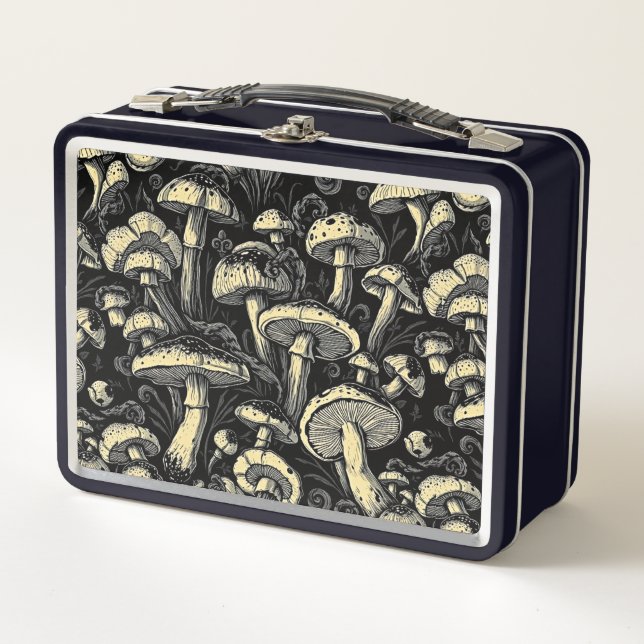 Mushroom Magic Metal Lunch Box (Front)
