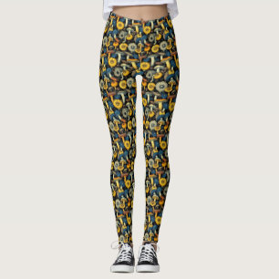 Mushroom Magic - Retro Leggings