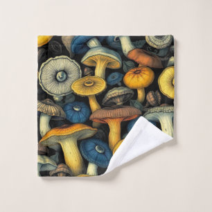 Mushroom Magic Retro Wash Cloth