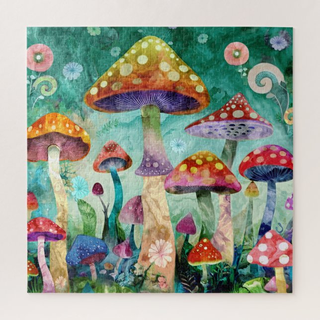 Mushroom Magical Forest  Jigsaw Puzzle (Vertical)
