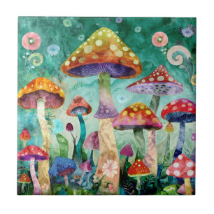 Mushroom Magical Forest  Tile