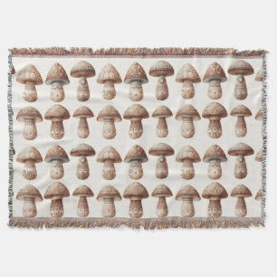 Mushroom Maker Throw Blanket
