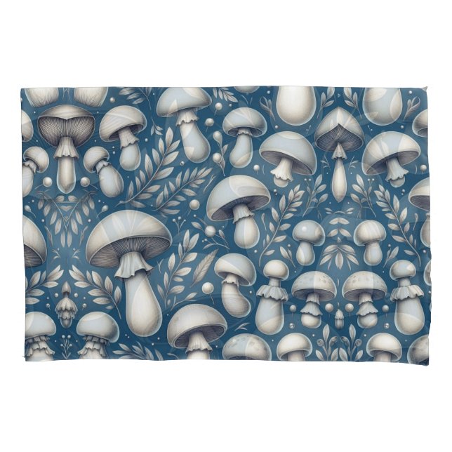 Mushroom Meadow Body Pillow Pillowcase (Front)