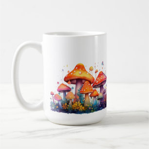 Mushroom Meadow Personalised Coffee Mug