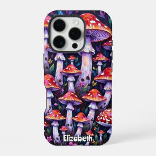Mushroom Medley Pattern iPhone 16 Pro Case