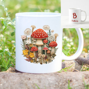 Mushroom Monogram Coffee Mug