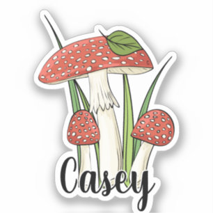 Mushroom Monogram Name