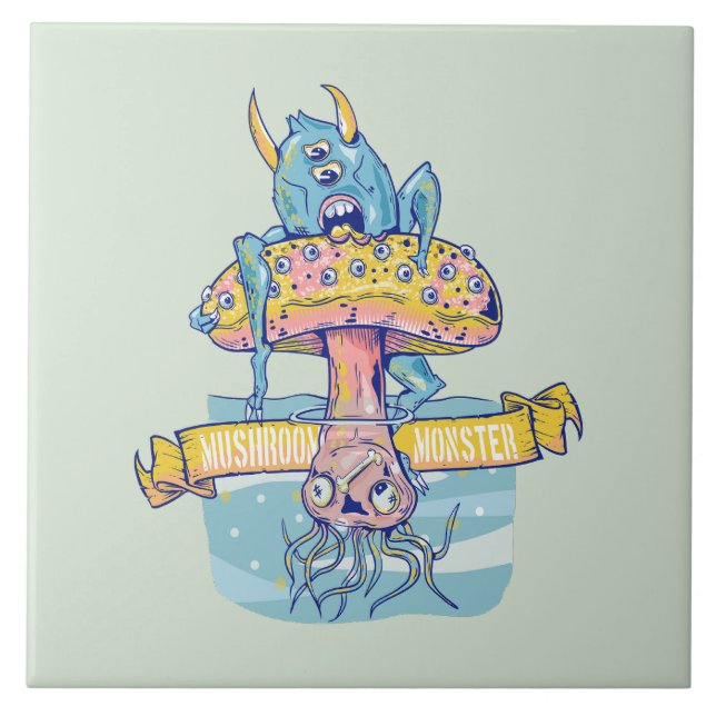 MUSHROOM MONSTER TILE (Front)