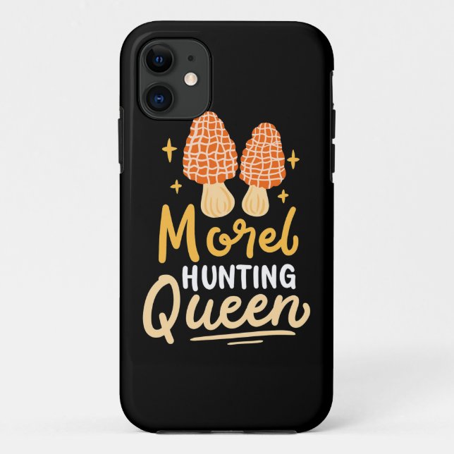 Mushroom Morel Hunting Queen Case-Mate iPhone Case (Back)