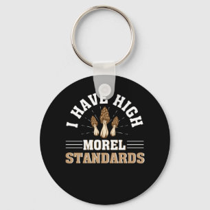 Mushroom Morel Lover High Morel Standard Key Ring